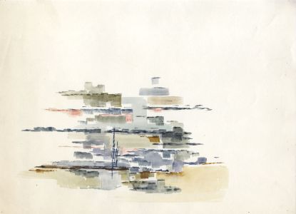 Birgit Skiold (1923-1982) - Watercolour, Geometric Abstraction