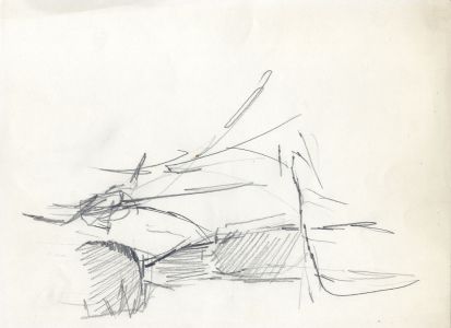 Birgit Skiold (1923-1982) - Graphite Drawing, Abstract Sketch