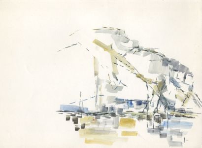 Birgit Skiold (1923-1982) - Watercolour, Abstract Composition