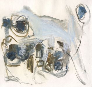 Birgit Skiold (1923-1982) - Mid 20th Century Gouache, Abstract Composition