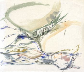 Birgit Skiold (1923-1982) - Watercolour, Abstract Composition