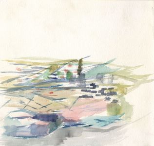 Birgit Skiold (1923-1982) - Watercolour, Abstraction