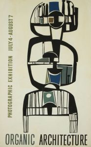 Brian Liddle - Contemporary Gouache, Organic Architecture Exhibition Poster