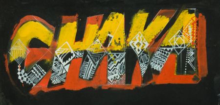 Brian Liddle - Contemporary Acrylic Graffiti Art, "CHAKA"