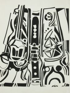 Brian Liddle - Contemporary Gouache, Abstract Design