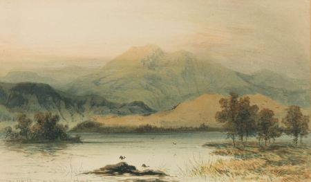 William Müller Hewitt - 19th Century Watercolour, Rydal Water