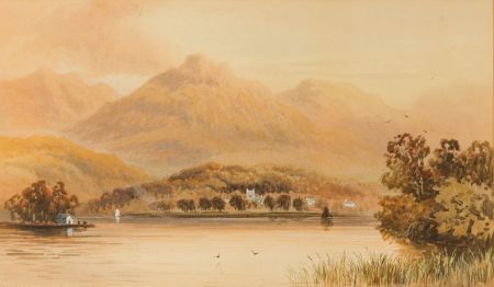 William Müller Hewitt - 19th Century Watercolour, Grasmere River Landscape