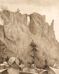 Jean Jacques Haakman - Late 19th Century Watercolour, Rocky Landscape