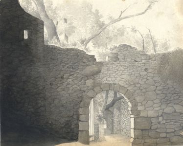 Jean Jacques Haakman - Late 19th Century Watercolour, Arch in a Stone Wall
