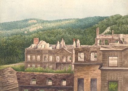 Jean Jacques Haakman - Late 19th Century Watercolour, Château de St. Cloud