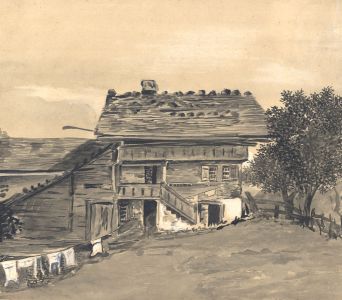 Jean Jacques Haakman - 19th Century Watercolour, Building in Aeschi bei Spiez
