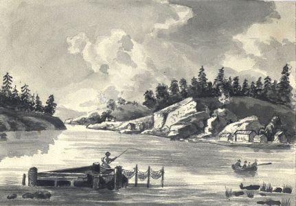 Jean Jacques Haakman - Late 19th Century Watercolour, River Landscape