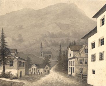 Jean Jacques Haakman - Late 19th Century Watercolour, Buildings in a Landscape