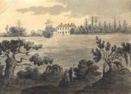 M. S. Jeffs - Fine Early 19th Century Pen and Ink Drawing, Norfolk