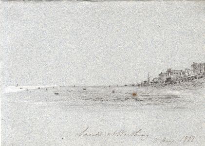 M. S. Jeffs - Fine 1818 Graphite Drawing, Sands at Worthing.