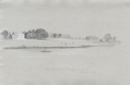 M. S. Jeffs - Fine 1824 Graphite Drawing, Sion House