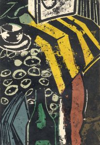 Anthea Stilwell - c.1970 Mixed Media, Abstract Table top