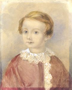 E.A. - Early 19th Century Watercolour, Portrait of a Child