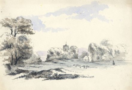 Attributed John Samuel Bowles - Mid 19th Century Watercolour, Pevensey Castle