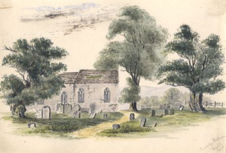 Attributed John Samuel Bowles - 1854 Watercolour, Cradley Church