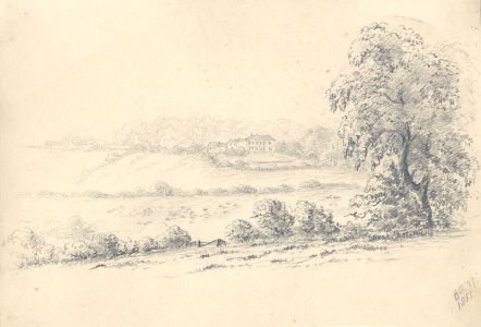 Attributed John Samuel Bowles - 1851 Graphite Drawing, Ormesby Rectory