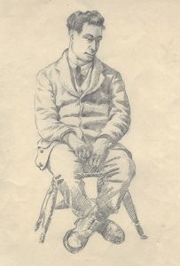 Henry P. Stevens- Early 20th Century Portrait of a Seated Gentleman, in Graphite