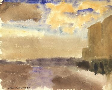Jean Dryden Alexander (1911-1994) - Watercolour, Industrial View