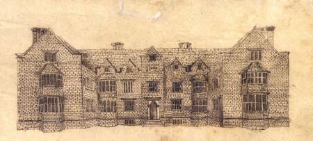 Indian School 19th Century Pen and Ink Drawing - Architectural Study