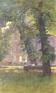 Arthur Ellis (1856-1918) - Signed Watercolour, Ladies Seated in a London Park