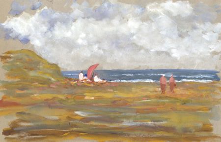 Jean Dryden Alexander (1911-1994) - Mid 20th Century Watercolour, Beach Scene