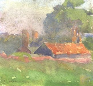 Arthur Ellis (1856-1918) - Signed Late 19th Century Watercolour, Cottage View