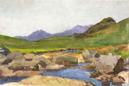 Arthur Ellis (1856-1918) - Signed Late 19th Century Watercolour, Rocky Landscape