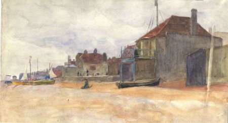Arthur Ellis (1856-1918) - Late 19th Century Watercolour, Coastline View