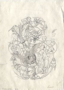 Liénard - Late 19th Century Pen and Ink Drawing, Dragon's Den