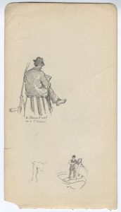 George William Collins (1863-1949) - Three Graphite Drawings, Figural Group