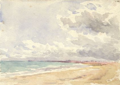 George William Collins (1863-1949) - A Pair of Watercolours, Beach Scenes
