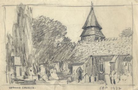 George William Collins (1863-1949) - Three Graphite Drawings, Landscapes