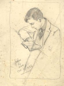 George William Collins (1863-1949) - Three c. 1932 Graphite Drawings, Portraits