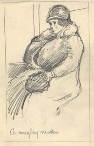 George William Collins (1863-1949) - Four Graphite Drawings, Figural Studies
