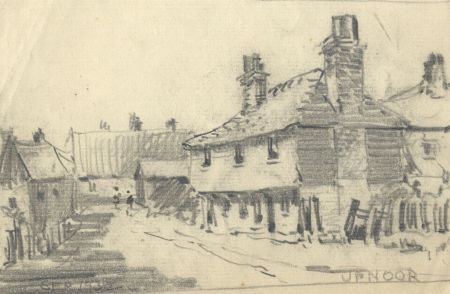 George William Collins (1863-1949) - Four c. 1932 Graphite Drawings, Landscapes