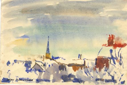 Jean Dryden Alexander (1911-1994) - Signed Watercolour, Landscape View