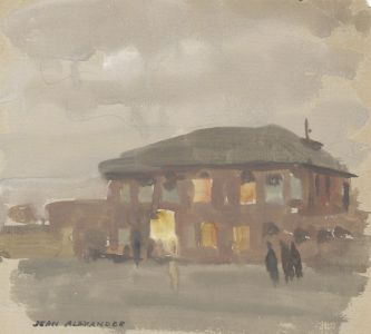 Jean Dryden Alexander (1911-1994) - Signed Gouache, Evening