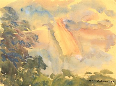 Jean Dryden Alexander (1911-1994) - Signed Watercolour, Abstract Landscape