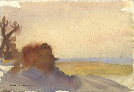 Jean Dryden Alexander (1911-1994) - Signed Watercolour, By the Sea
