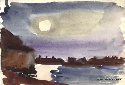 Jean Dryden Alexander (1911-1994) - Set of 3 Watercolours, Evening Light
