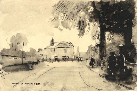 Jean Dryden Alexander (1911-1994) - Pair of Mixed Media, Queen's Road Brentwood