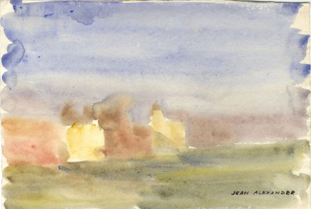 Jean Dryden Alexander (1911-1994) - Signed Watercolour, Abstract Landscape