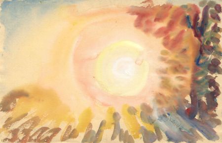 Jean Dryden Alexander (1911-1994) - 1972 Watercolour, Winter Sunrise