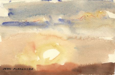 Jean Dryden Alexander (1911-1994) - Signed Watercolour, Dusk