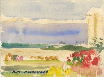 Jean Dryden Alexander (1911-1994) - Signed Watercolour, Coastal Scene